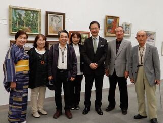 写真:第5回 洋画グループ「一美会展」 観賞