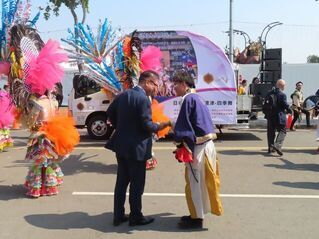 写真:2024台湾ランタンフェスティバル パレード「四季舞」激励、演舞鑑賞(会場内)