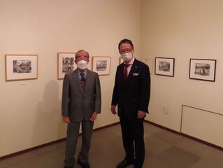 写真：池上祥麿水墨画展 鑑賞