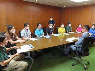 写真:津市社会福祉協議会 若手職員との意見交換会