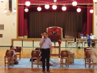 写真:夏まつり 挨拶