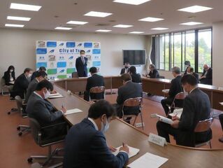 写真:第85回新型コロナウイルス感染症対策本部会議