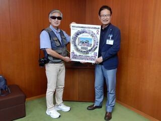 写真：写真家 小堀正一氏 来訪