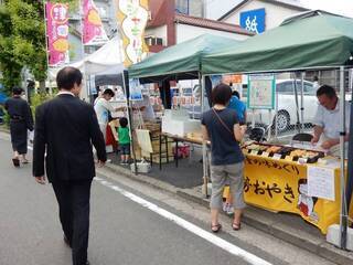 写真：つ七夕まつり 激励