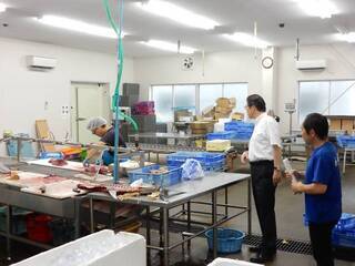 写真：南伊勢町・奈屋浦漁港 視察2