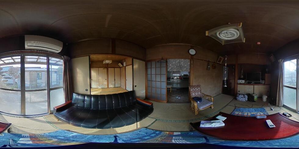 居間　360度カメラ写真