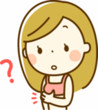 自分の乳房の状態を確認する女性のイラスト