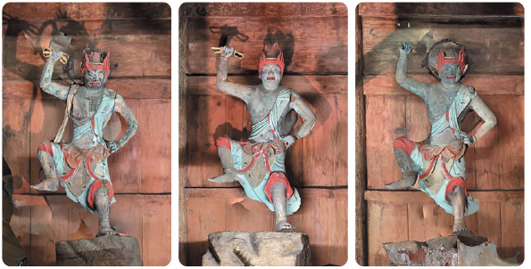 真福院の蔵王権現立像の写真3枚