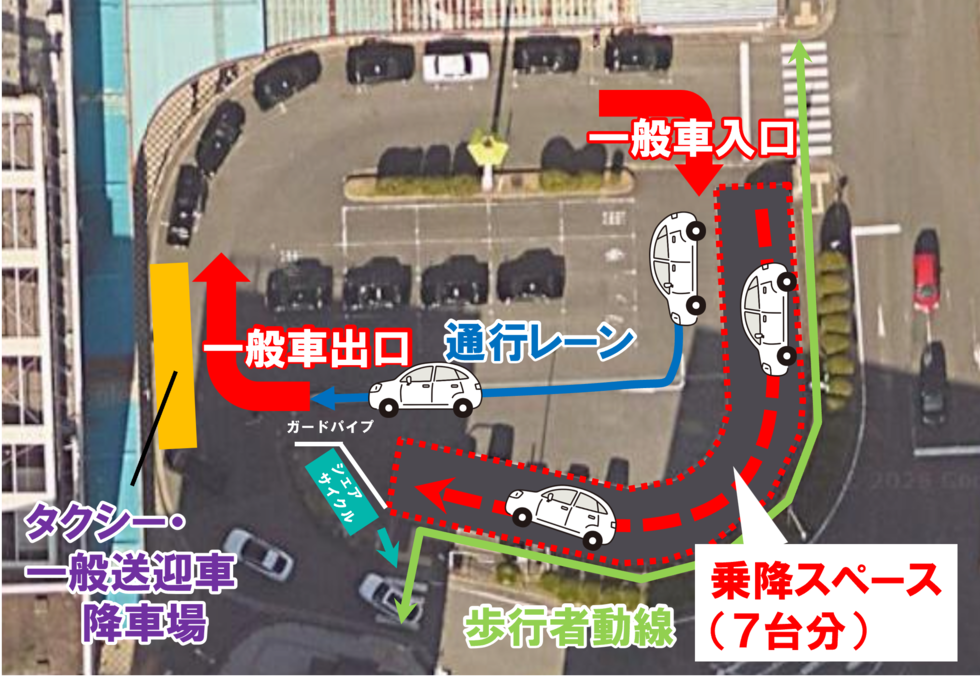 津駅東口駅前広場の新しい利用イメージ図