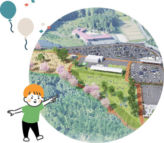 生まれ変わる久居中央スポーツ公園のイメージ図