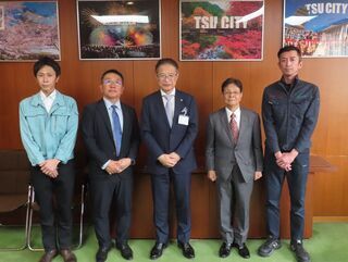 写真:株式会社津市環境公社、株式会社フレンドサニタリー、株式会社朝日管清興業 来訪