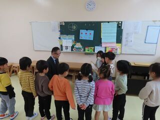 写真:清泉ひかり保育園 訪問
