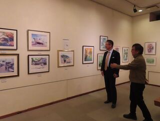 写真:透明水彩画会 4EVER 4人展 鑑賞