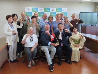 写真:カナダ国際交流訪日団 来訪