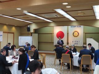 写真:久居ロータリークラブ例会卓話