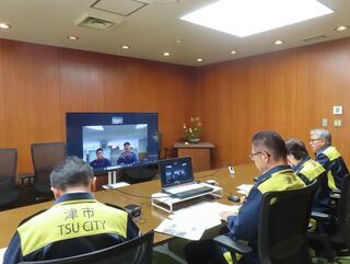写真:津市美杉町地内林野火災緊急対策会議