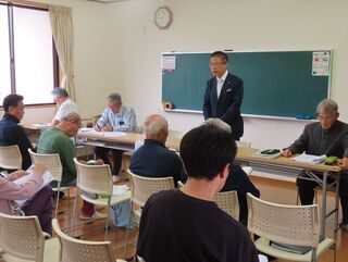 写真:栗真小川町自治会総会