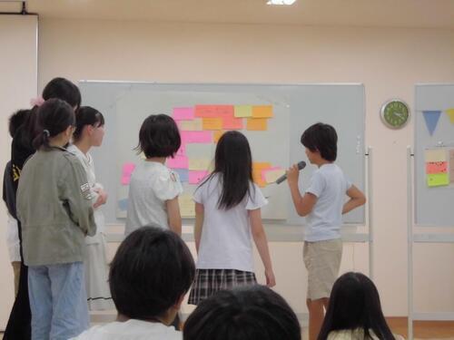 Noかえるチームの発表の様子