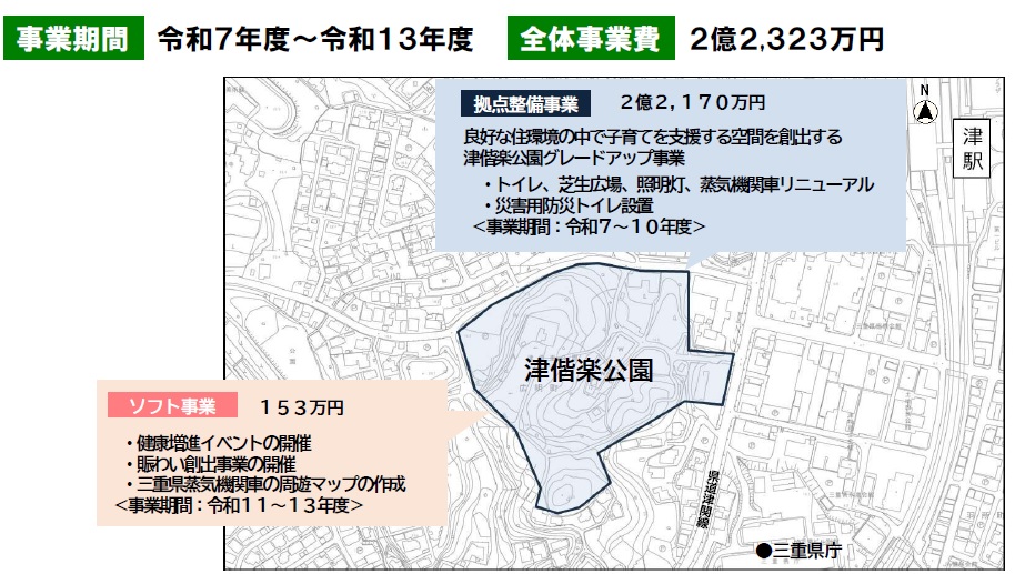 自然に囲まれた駅前公園魅力アップ創出事業
