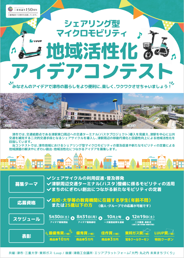 シェアサイクルを用いた地域活性化アイデア募集