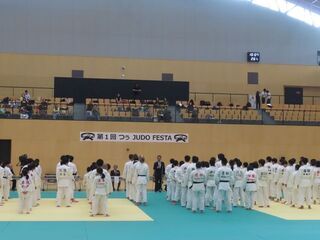 写真:第1回つぅJUDO FESTA 挨拶