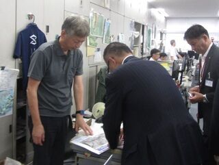 写真：・児子真也治水課流域減災企画室長