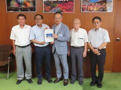 津北部地域海岸整備促進協議会 稲垣茂宜副会長、杉本清治副会長、大河内義孝副会長、駒田弘一事務局長 来訪