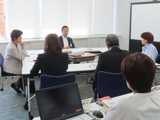 写真:第68回津市総合教育会議(教育委員会庁舎)