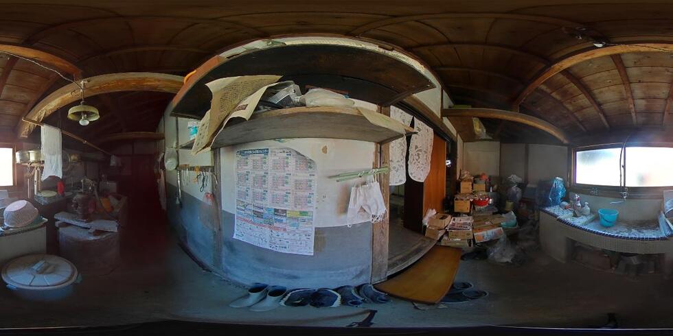 360°カメラ　土間