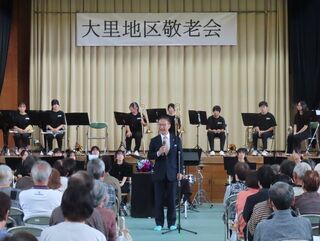 写真:地区敬老会 挨拶(市内各所)3