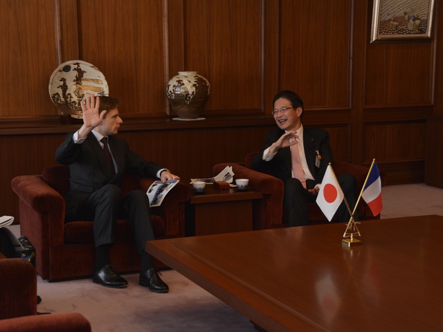 在京都フランス総領事館　シャルランリ・ブロソー総領事来訪