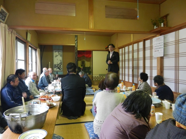 山口自治会桜まつり挨拶