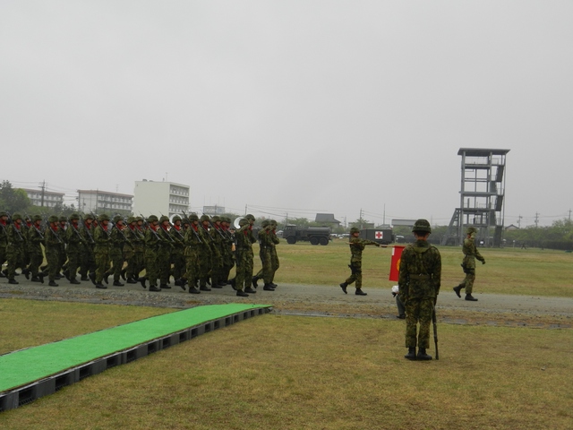 陸上自衛隊久居駐屯地開設62周年記念式典 観閲行進見学