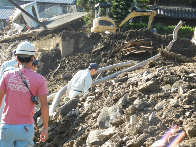 台風12号に係る災害現場視察2