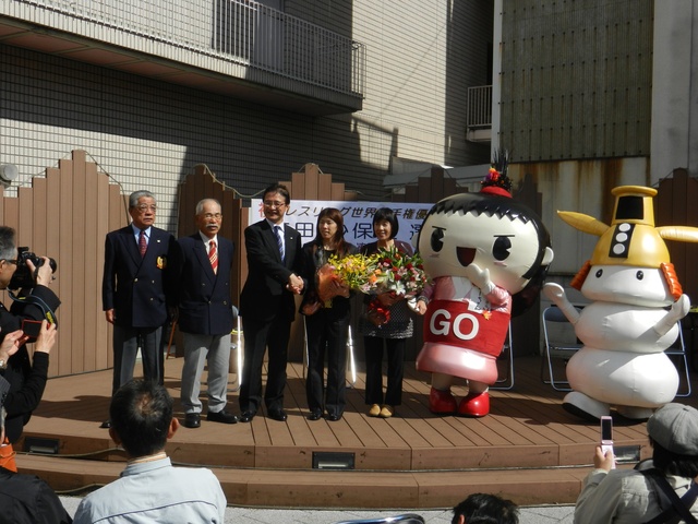 吉田沙保里選手世界選手権9連覇達成報告会