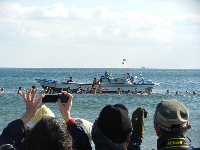 観海流泗水会 寒中水泳大会