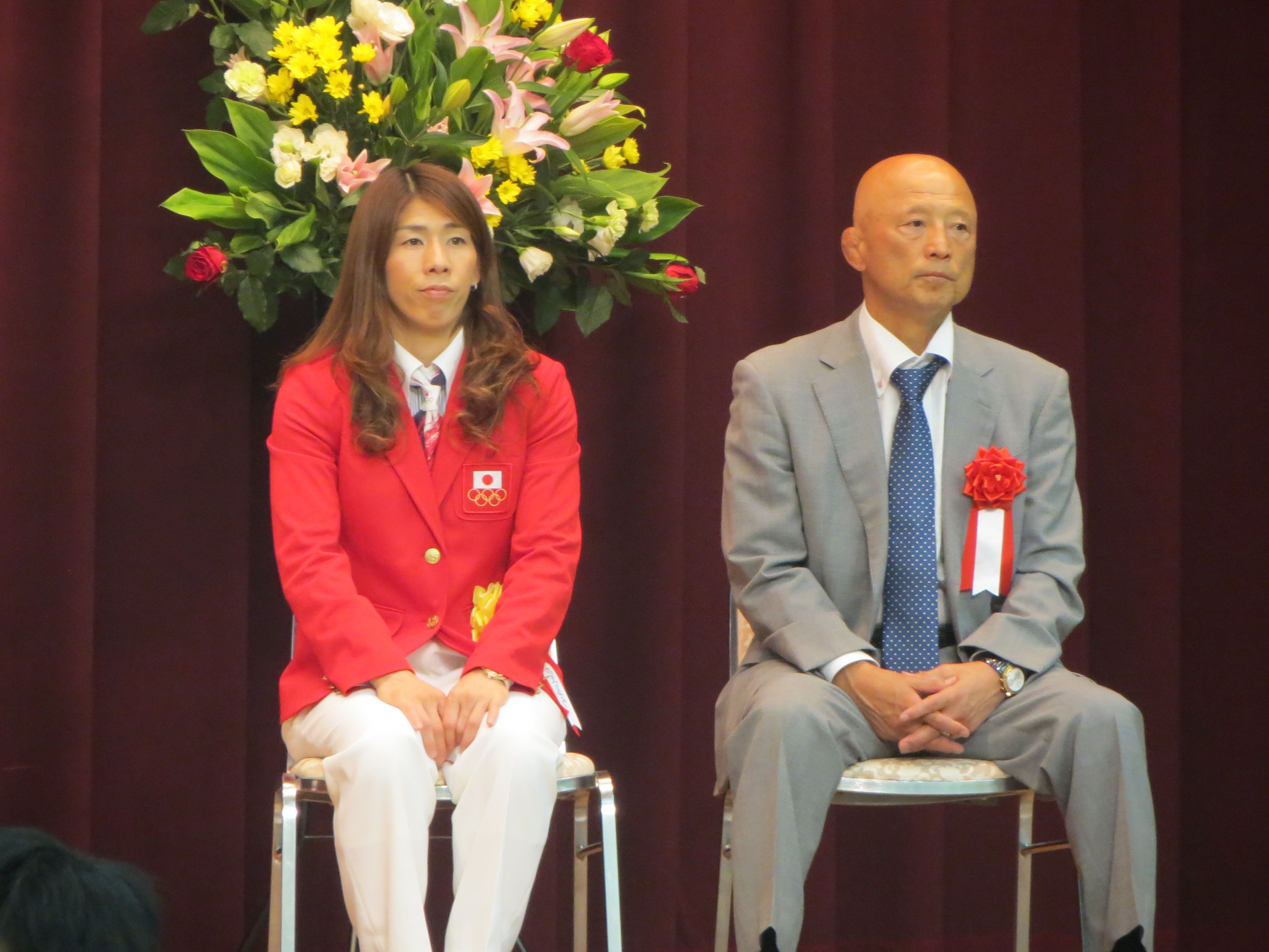 吉田選手と栄監督