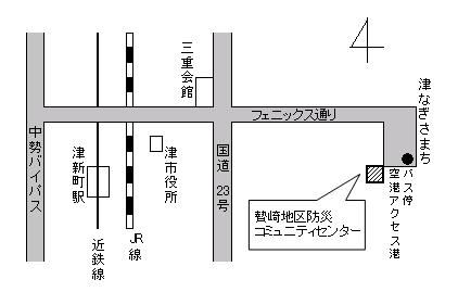 センターの周辺図