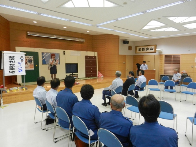 消防団を中核とした地域防災力の充実強化大会」参加の女性消防団員 激励