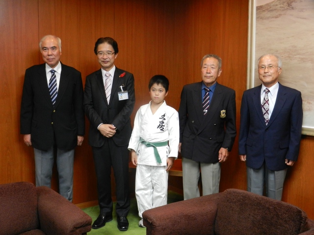 全国少年柔道大会出場 久居柔道教室 選手来訪