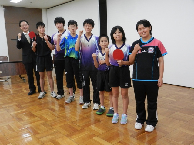 JOCジュニアオリンピックカップ2014　全日本卓球選手権大会出場選手 来訪