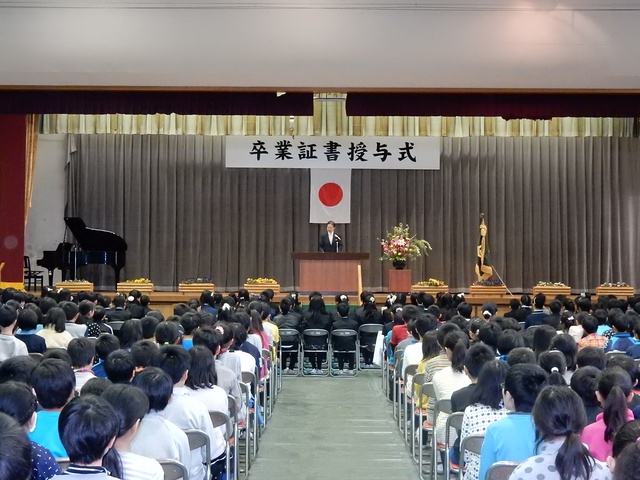 立成小学校卒業証書授与式 祝辞