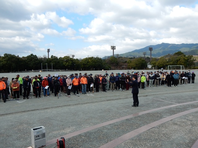 スポレクチャレンジ事業 グラウンドゴルフ大会 挨拶