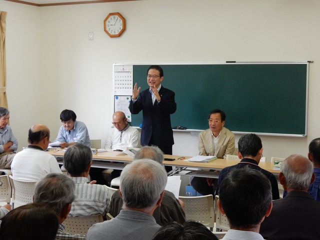 栗真小川町自治会通常総会 挨拶