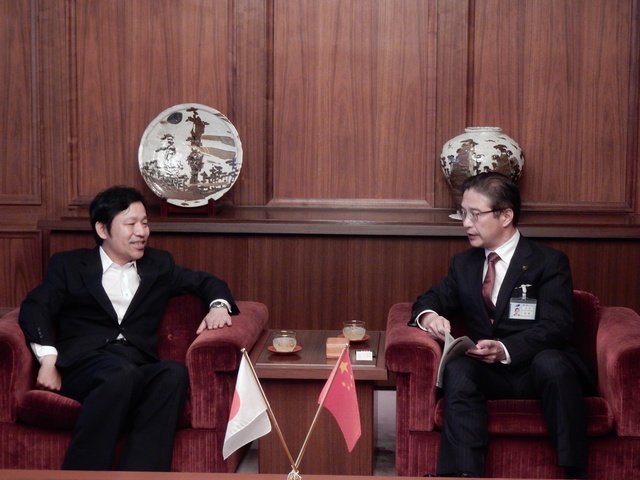 中華人民共和国駐名古屋領事館　葛廣彪総領事　来訪