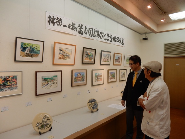 林徳一さんの水彩画展