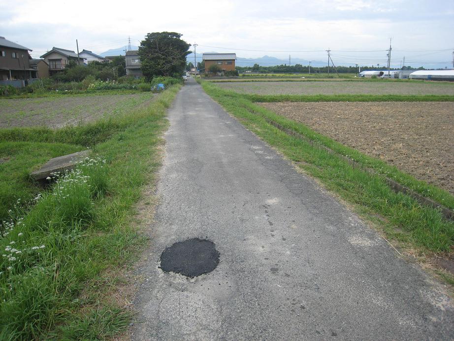 復旧後の道路の写真