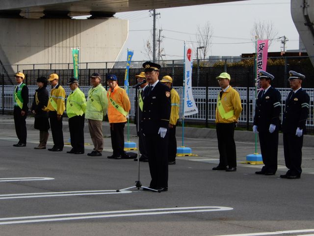 交通安全・防犯・防火合同出発式