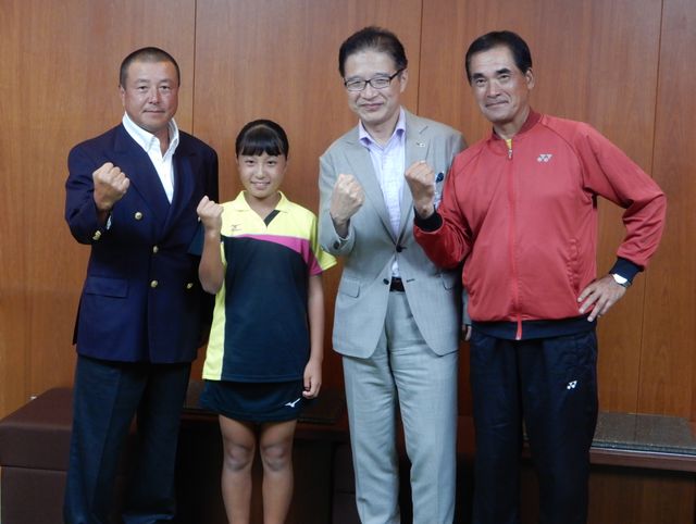 アジアジュニアソフトテニス選手権大会出場選手 来訪