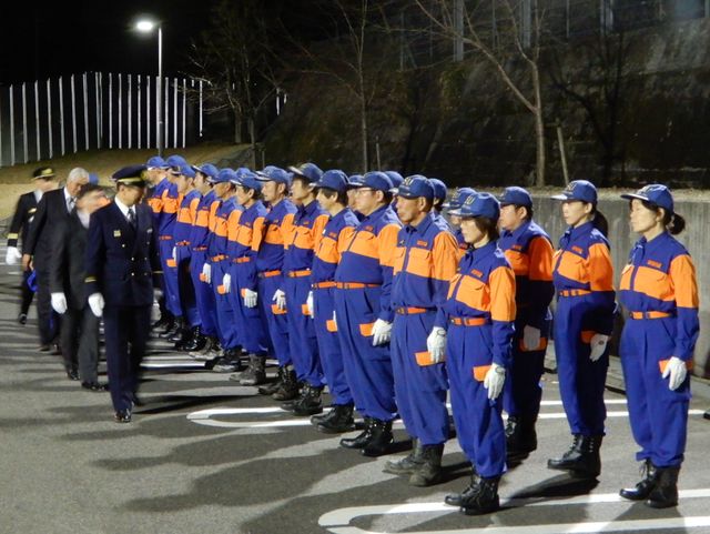 津市消防団年末特別警戒巡視